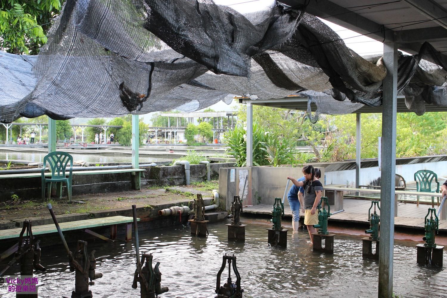 宜蘭旅遊景點︱親子景點︱勝洋水草休閒農場：魚塭上的遊戲場，DIY超吸睛生態瓶火山蝦，來這邊玩水和DIY就對啦