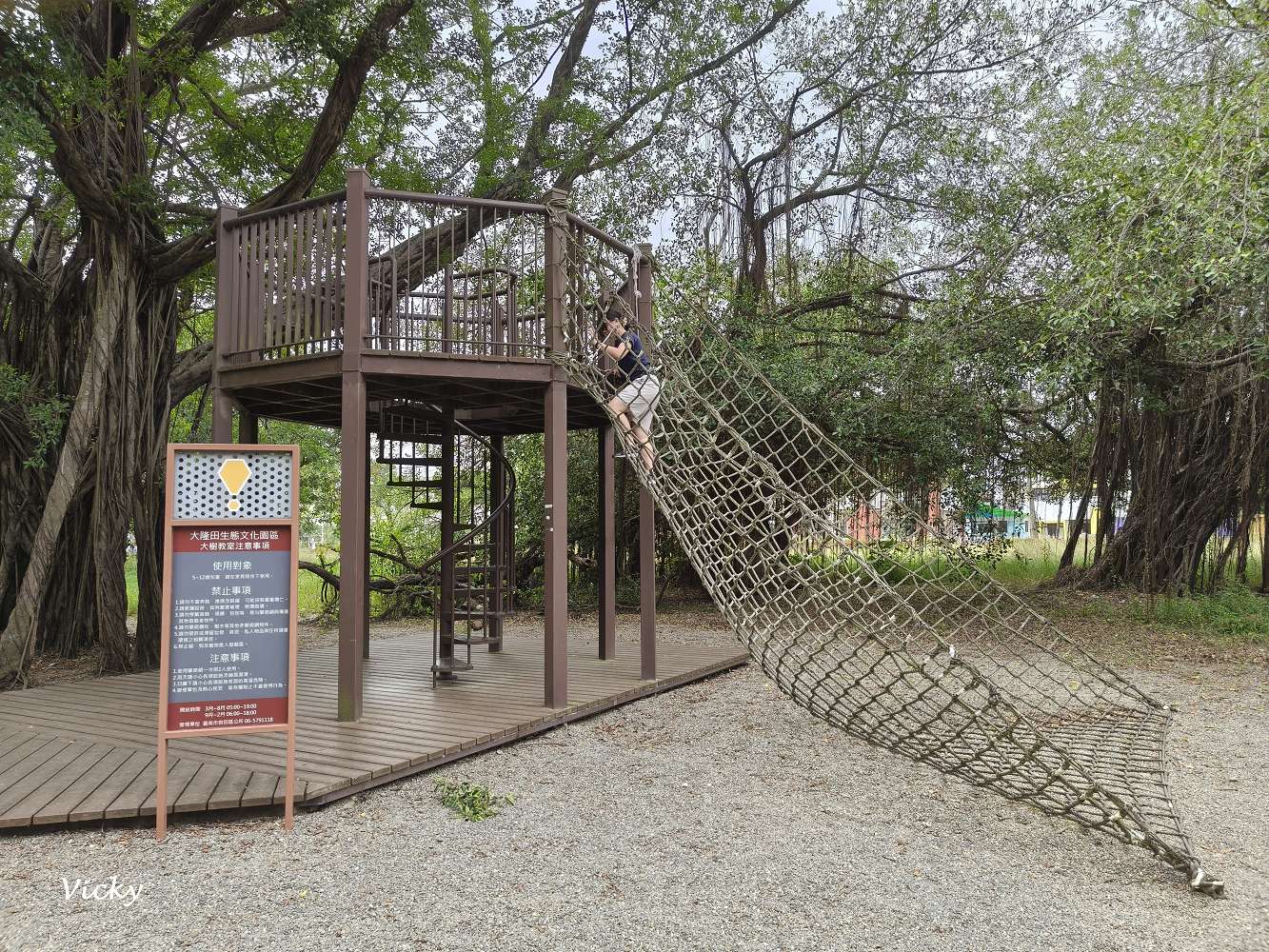 台南官田景點推薦|大隆田生態文化園區:探訪軍營遺跡、森林步道與特色攀爬網 台南官田景點推薦|大隆田生態文化園區:探訪軍營遺跡、森林步道與特色攀爬網