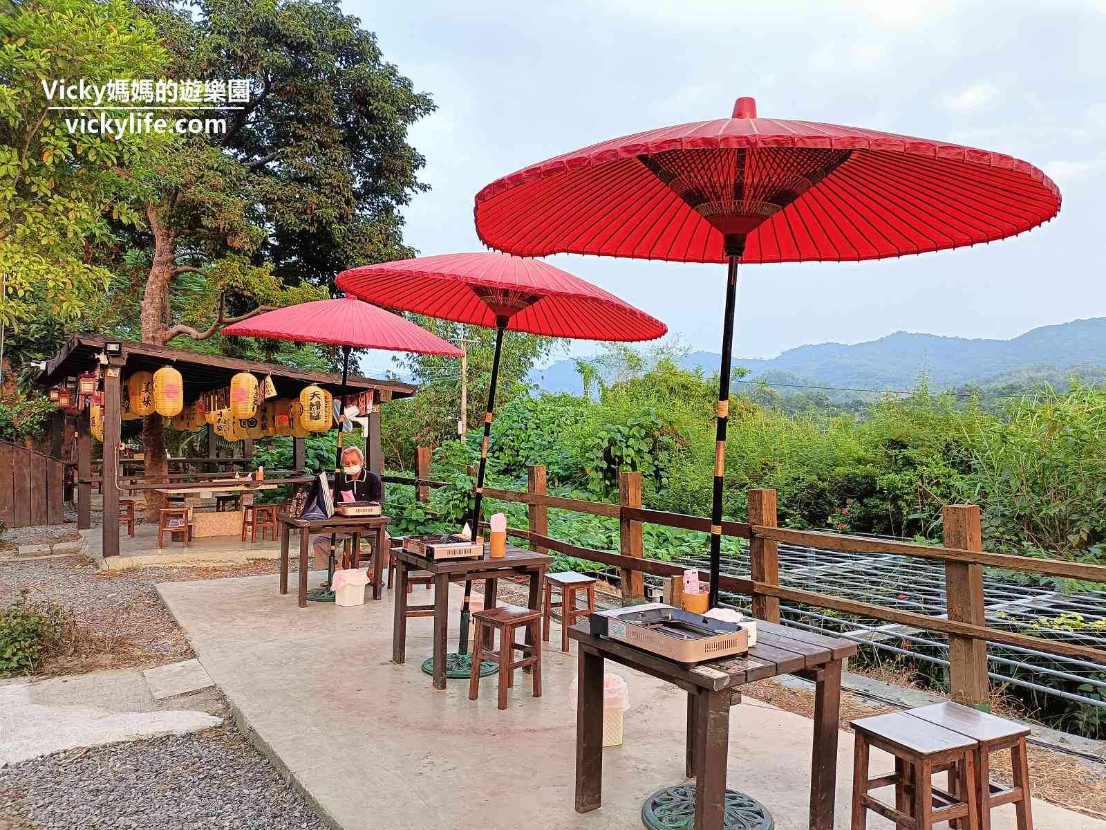 高雄景點|千野村日式景觀餐廳：山中的日本村真的太厲害了，鳥居、櫻花、和服滿滿日本味(菜單)