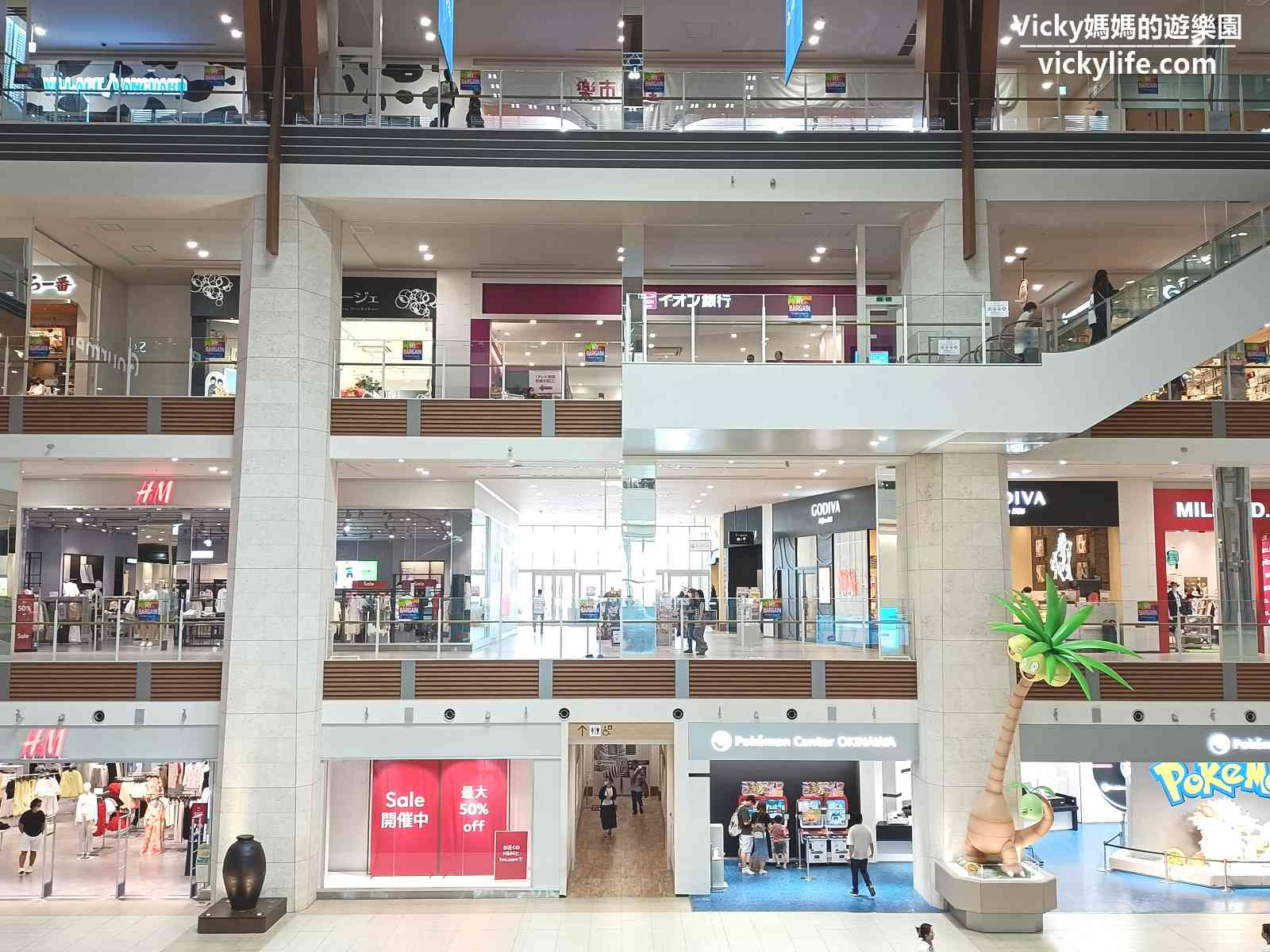 永旺夢樂城沖繩來客夢︱來沖繩必逛AEON Mall:沖繩最大購物中心,60家餐飲,200家店鋪,4000格車位 @Vicky 媽媽的遊樂園