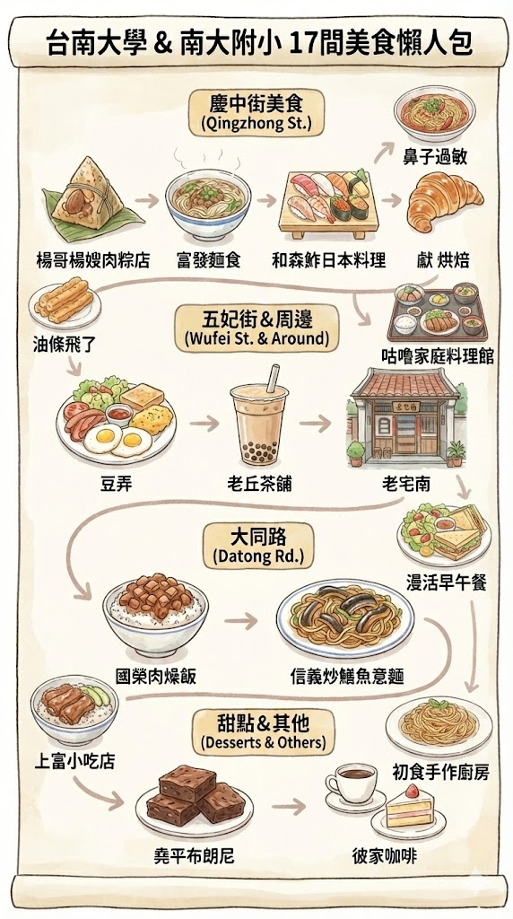 台南大學｜南大附小 周邊美食懶人包：豆弄、油條飛了等14+必吃推薦！