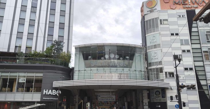 熊本新市街與上下通商店街的街景與建築外觀